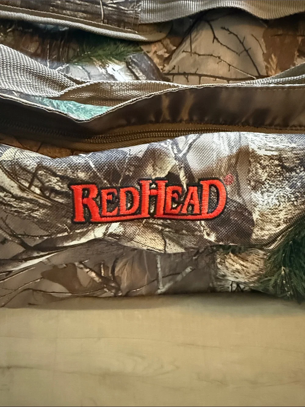 RedHead Men's Camo Duffel Bag in Brown and Green